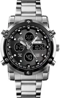 OEM Reloj SKMEI 1389 para hombre - Plateado / Negro OEM Reloj SKMEI 1389 para hombre - Plateado / Negro