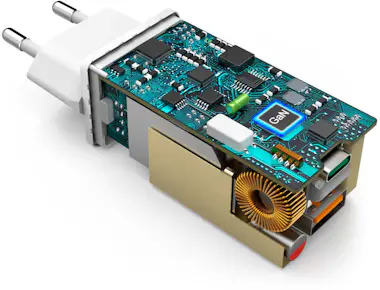 WTK Cargador GaN USB tipo C + 3 Cables - Triple Puerto WTK Cargador GaN USB tipo C + 3 Cables - Triple Puerto