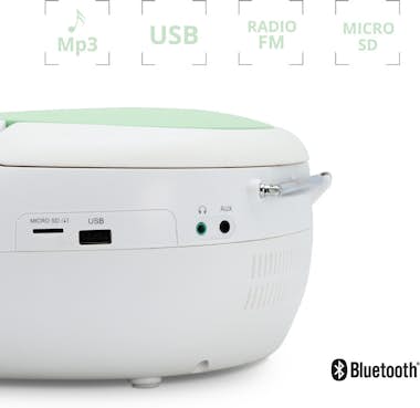 Metronic Radio Cd Bluetooth Verde Pastel 477186 Metronic Radio Cd Bluetooth Verde Pastel 477186