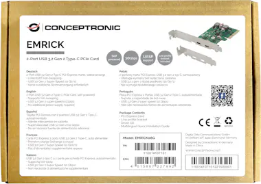Conceptronic Conceptronic EMRICK08G tarjeta y adaptador de inte Conceptronic Conceptronic EMRICK08G tarjeta y adaptador de inte