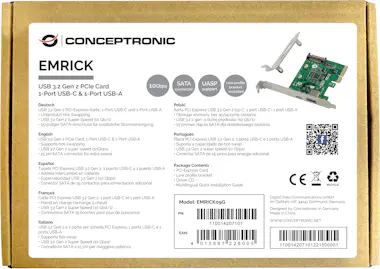 Conceptronic Conceptronic EMRICK09G tarjeta y adaptador de inte Conceptronic Conceptronic EMRICK09G tarjeta y adaptador de inte