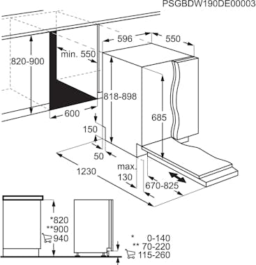 Electrolux Electrolux EES47311L Completamente integrado 13 cu Electrolux Electrolux EES47311L Completamente integrado 13 cu