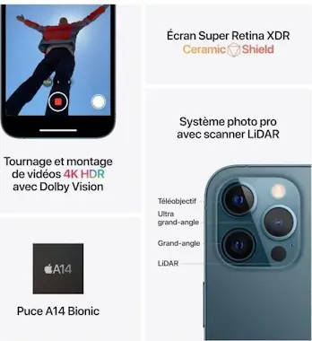 Apple APPLE iPhone 12 Pro 128GB Grafito - Reacondicionad Apple APPLE iPhone 12 Pro 128GB Grafito - Reacondicionad