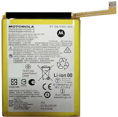 Motorola Batería Original Edge 30 (ND40) Service Pack Motorola Batería Original Edge 30 (ND40) Service Pack