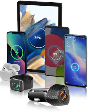 Forcell Cargador de coche Dual USB 3.4A Carga rápida Elega Forcell Cargador de coche Dual USB 3.4A Carga rápida Elega