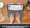 Logitech Logitech Slim Folio Gris Bluetooth QWERTY Español Logitech Logitech Slim Folio Gris Bluetooth QWERTY Español