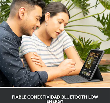 Logitech Logitech Slim Folio Gris Bluetooth QWERTY Español Logitech Logitech Slim Folio Gris Bluetooth QWERTY Español
