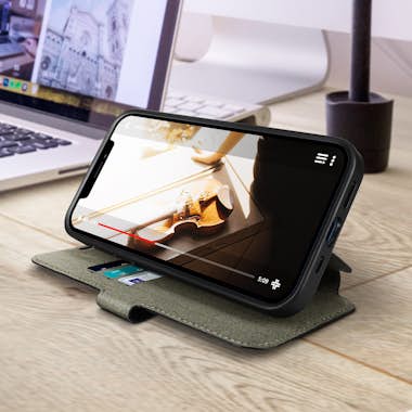 Karl Lagerfeld Funda iPhone 12 Mini Tarjetero Diseño Icono con Ch Karl Lagerfeld Funda iPhone 12 Mini Tarjetero Diseño Icono con Ch