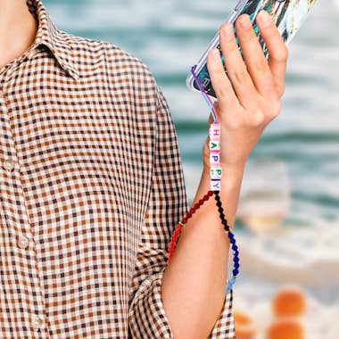 Avizar Bisutería Teléfono 25cm Cuentas Happy Práctica Mul Avizar Bisutería Teléfono 25cm Cuentas Happy Práctica Mul