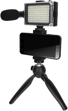 Puluz Pack Vlog con trípode plegable, micrófono y foco L Puluz Pack Vlog con trípode plegable, micrófono y foco L
