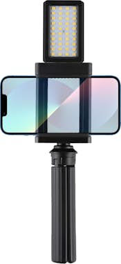 Puluz Trípode universal para smartphone con foco LED int Puluz Trípode universal para smartphone con foco LED int
