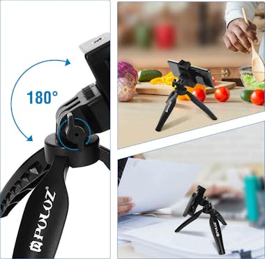 Puluz Trípode Soporte para flash y micrófono Ángulo de 1 Puluz Trípode Soporte para flash y micrófono Ángulo de 1