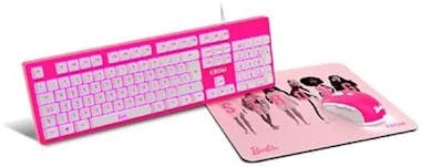 Krom PACK KROM KANDY RATÓN+TECLADO+ALFOMBRILLA BARBIE Krom PACK KROM KANDY RATÓN+TECLADO+ALFOMBRILLA BARBIE
