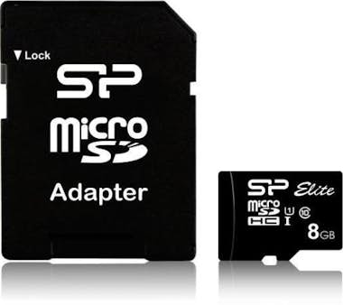 Silicon Power Tarjeta de memoria Micro SD MICROSD UHS-1 U1-8GB-E Silicon Power Tarjeta de memoria Micro SD MICROSD UHS-1 U1-8GB-E