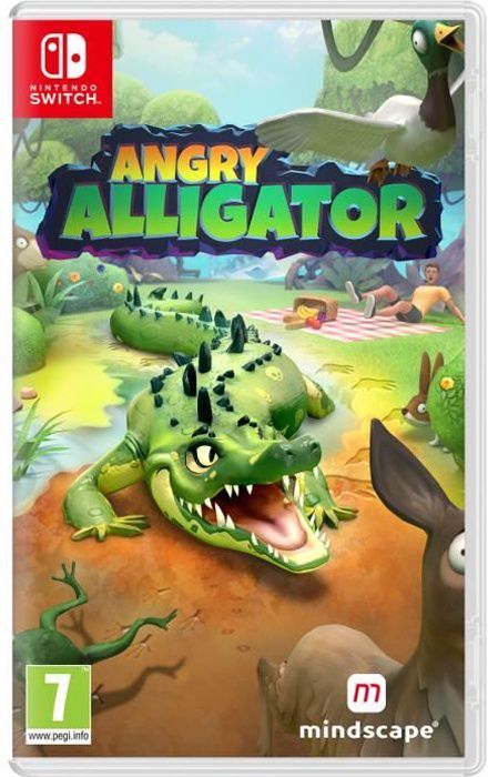 interruptor de nintendo de cocodrilo enojado