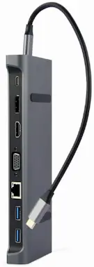 Gembird Gembird A-CM-COMBO9-02 base para portátil y replic Gembird Gembird A-CM-COMBO9-02 base para portátil y replic