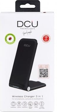 DCU Tecnologic Cargador Inalambrico 3 En 1, 15 W + Cable Tipo C - DCU Tecnologic Cargador Inalambrico 3 En 1, 15 W + Cable Tipo C -