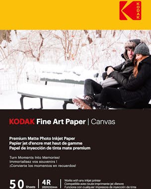KODAK - 50 hojas de papel fotográfico 230g/m², mate, tam KODAK - 50 hojas de papel fotográfico 230g/m², mate, tam