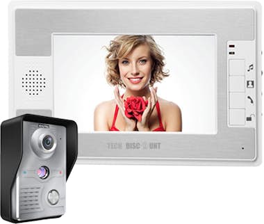 Tech DISCOUNT Timbre de vídeo inalámbrico con WiFi inteligente T Tech DISCOUNT Timbre de vídeo inalámbrico con WiFi inteligente T