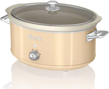 SWAN SF17031CNEU Retro Olla Cocción Lenta, 6,5L, Recipi SWAN SF17031CNEU Retro Olla Cocción Lenta, 6,5L, Recipi