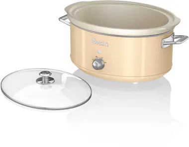 SWAN SF17031CNEU Retro Olla Cocción Lenta, 6,5L, Recipi SWAN SF17031CNEU Retro Olla Cocción Lenta, 6,5L, Recipi