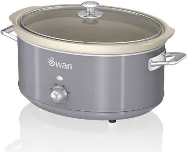 SWAN SF17031GRNEU Retro Olla Cocción Lenta, 6,5L, Recip SWAN SF17031GRNEU Retro Olla Cocción Lenta, 6,5L, Recip