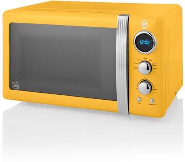 SWAN SM22030YELNEU Retro Microondas Digital 20L, 5 Nive SWAN SM22030YELNEU Retro Microondas Digital 20L, 5 Nive