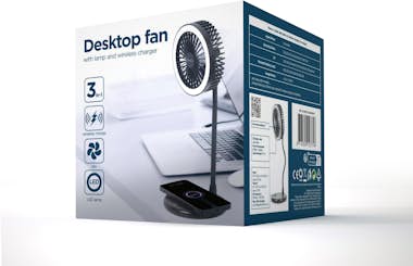 Gembird Gembird TA-WPC10-LEDFAN-01 ventilador Negro Gembird Gembird TA-WPC10-LEDFAN-01 ventilador Negro