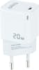 Tooq TooQ Cargador de Pared USB-C PD20W, Blanco Tooq TooQ Cargador de Pared USB-C PD20W, Blanco