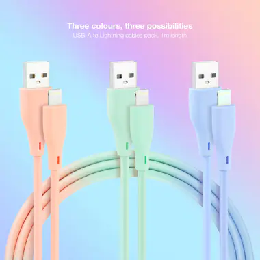 Nanocable Nanocable 3 Cables Lightning a USB 2.0, Lightning/ Nanocable Nanocable 3 Cables Lightning a USB 2.0, Lightning/