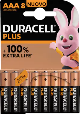 Duracell Duracell Plus 100 AAA Batería de un solo uso Alcal Duracell Duracell Plus 100 AAA Batería de un solo uso Alcal