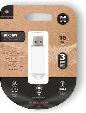 Tech One Tech TechOneTech Basic Memoria USB 2.0 16GB (Pendrive) Tech One Tech TechOneTech Basic Memoria USB 2.0 16GB (Pendrive)