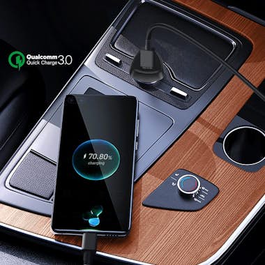 Forcell Cargador Coche USB 18W Quick Charge 3.0 Carga Rápi Forcell Cargador Coche USB 18W Quick Charge 3.0 Carga Rápi