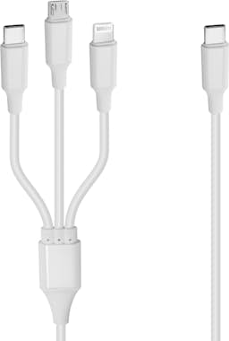 LinQ Cable USB-C 3 en 1 a Micro-USB iPhone Lightning US LinQ Cable USB-C 3 en 1 a Micro-USB iPhone Lightning US