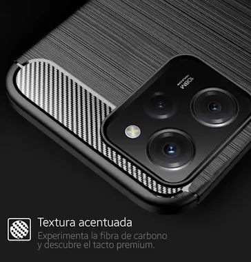 Tumundosmartphone Funda Tipo Carbon Negra Xiaomi POCO X5 Pro 5G Tumundosmartphone Funda Tipo Carbon Negra Xiaomi POCO X5 Pro 5G