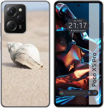 Tumundosmartphone Funda Silicona Xiaomi POCO X5 Pro 5G Concha Tumundosmartphone Funda Silicona Xiaomi POCO X5 Pro 5G Concha