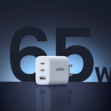 Ugreen USB-C Charger 65W USB C Charger (Power Supply) 3-P Ugreen USB-C Charger 65W USB C Charger (Power Supply) 3-P