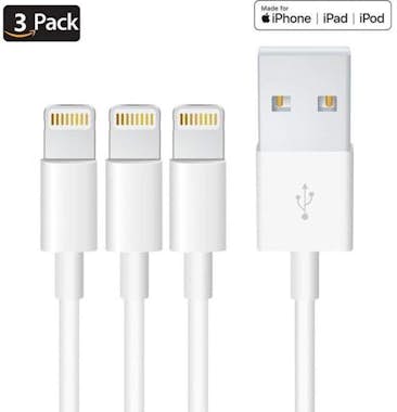 Otros 3pcs Cable Cargador 1M, Cable para iPhone iPad iPo Otros 3pcs Cable Cargador 1M, Cable para iPhone iPad iPo