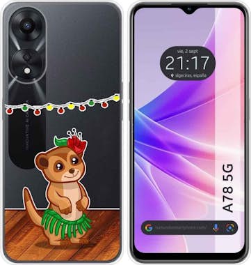 Tumundosmartphone Funda Silicona Transparente Oppo A78 5G Suricata Tumundosmartphone Funda Silicona Transparente Oppo A78 5G Suricata