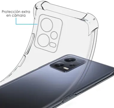 Tumundosmartphone Funda Antigolpes Transparente Xiaomi Redmi Note 12 Tumundosmartphone Funda Antigolpes Transparente Xiaomi Redmi Note 12