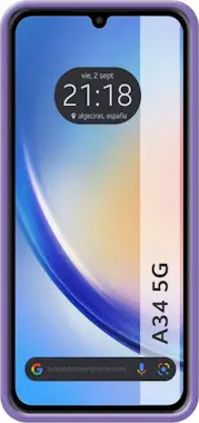 Tumundosmartphone Funda Silicona Líquida Samsung Galaxy A34 5G Morad Tumundosmartphone Funda Silicona Líquida Samsung Galaxy A34 5G Morad