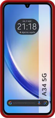 Tumundosmartphone Funda Silicona Líquida Samsung Galaxy A34 5G Roja Tumundosmartphone Funda Silicona Líquida Samsung Galaxy A34 5G Roja