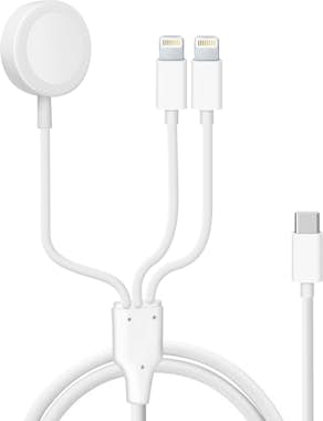 Avizar Cable USB-C a 2x Lightning y Cargador Magnético In Avizar Cable USB-C a 2x Lightning y Cargador Magnético In