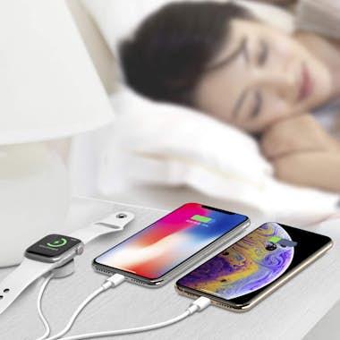 Avizar Cable USB-C a 2x Lightning y Cargador Magnético In Avizar Cable USB-C a 2x Lightning y Cargador Magnético In