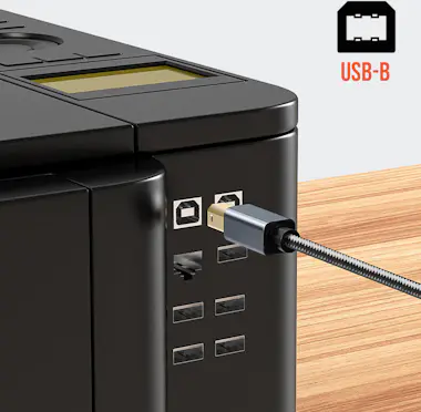 LinQ Cable USB-A 2.0 a USB-B 2.0 Trasferencia Rápida Es LinQ Cable USB-A 2.0 a USB-B 2.0 Trasferencia Rápida Es