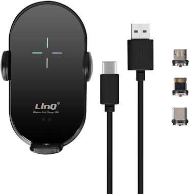 LinQ Soporte Coche para Smartphone con Carga Inalámbric LinQ Soporte Coche para Smartphone con Carga Inalámbric