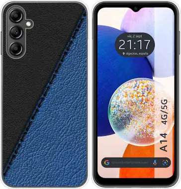 Tumundosmartphone Funda Silicona Samsung Galaxy A14 4G / 5G Cuero 02 Tumundosmartphone Funda Silicona Samsung Galaxy A14 4G / 5G Cuero 02
