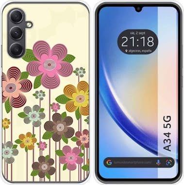 Tumundosmartphone Funda Silicona Samsung Galaxy A34 5G Primavera En Tumundosmartphone Funda Silicona Samsung Galaxy A34 5G Primavera En