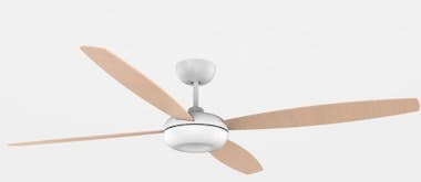 Leds C4 Ventilador Kudari Blanco Madera clara Blanco Leds C4 Ventilador Kudari Blanco Madera clara Blanco