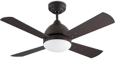 Leds C4 Ventilador IP20 Borneo E27 15W Marrón Wengue Mader Leds C4 Ventilador IP20 Borneo E27 15W Marrón Wengue Mader